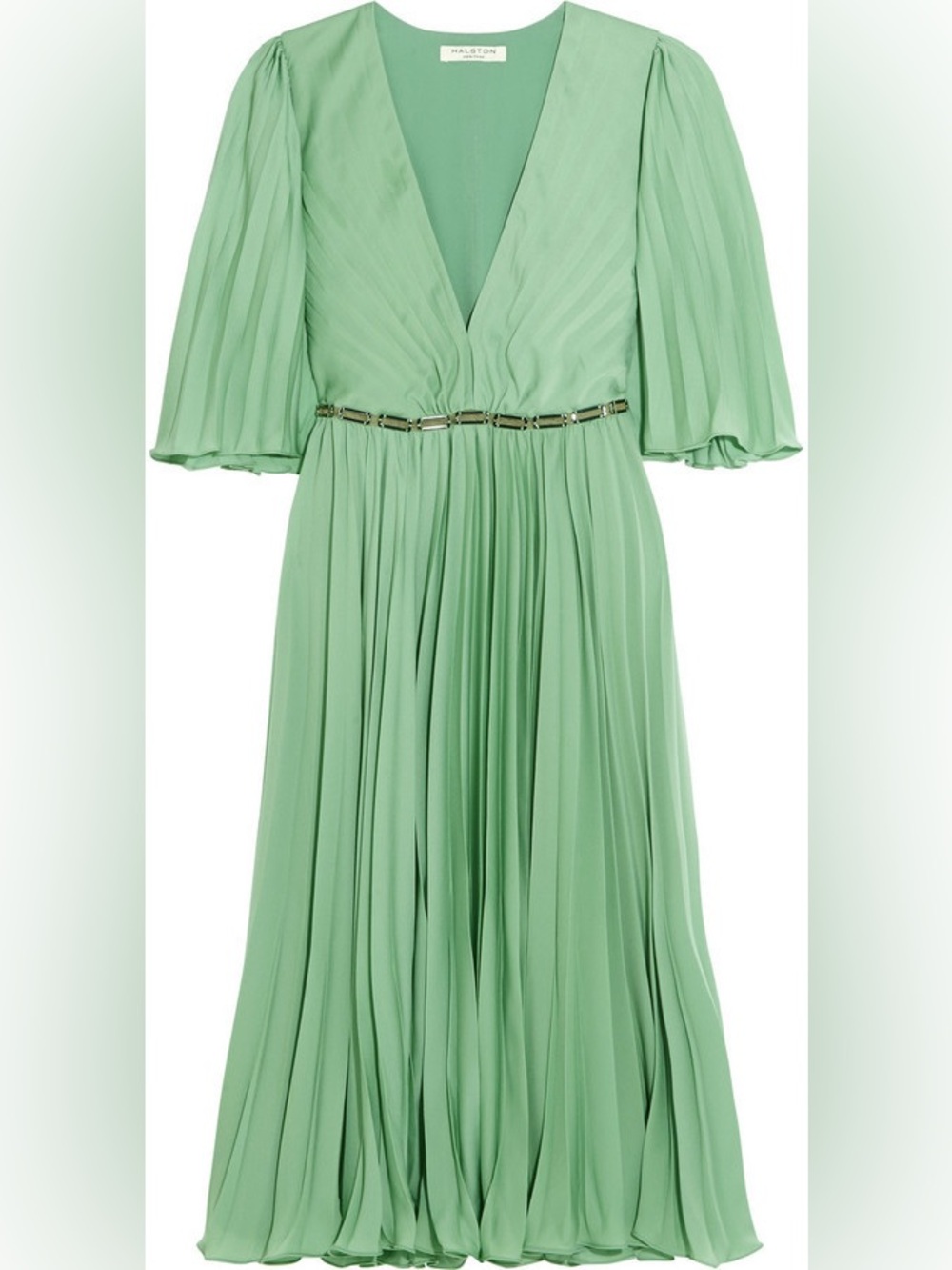 Halston Heritage V-neck cape dress